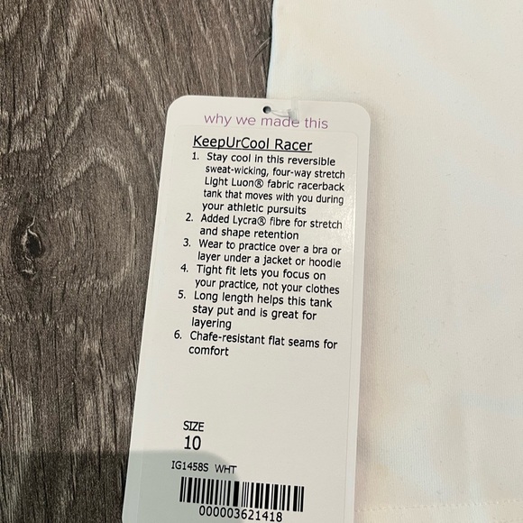 Ivivva KeepUrCool Racerback Tank - Size 10 - Picture 3 of 3